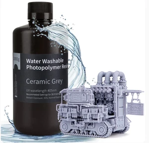 4-Pack 1000G / ea. ELEGOO 3D Water Washable 3D Printer Resin Ceramic Grey - Afbeelding 1 van 3