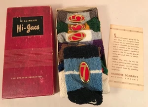 Killinger Hi-Jacs Cocktail Socks, Mid-Century “Coaster Sensation” - Picture 1 of 3
