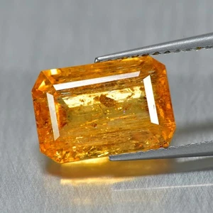 4.68Ct Octagan, Eye-popping 100% Natural Imperial Topaz Loose Gemstone - Picture 1 of 1