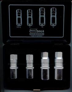 Hazet 844/4 6,8,10,12MM 4Pcs 1/2"DR Metric Stud Remover/Installer Set Germany M - Picture 1 of 2