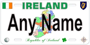 Ireland Europe Any Name Personalized Novelty Car License Plate - Imagen 1 de 3