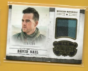 D25126  2015 Country Music Musician Materials Gold #24 David Nail #118/199 BK$40 - Picture 1 of 1