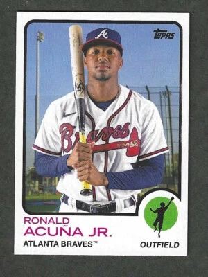 2021 Topps Archives - 1973 Topps Ronald Acuña Jr. #111 NM - Image 1 of 2