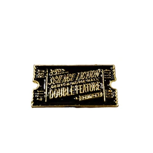 Science Fiction Double Feature Ticket Enamel Pin Rocky Horror Show Movie New - Picture 1 of 2