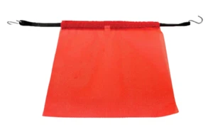 High-Visibility Orange Safety Flag with 31-Inch Bungee Cord - Durable Mesh - Picture 1 of 2