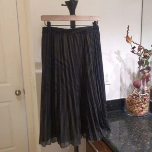 Veronica Beard Pleated Print Silk Midi Skirt Size 4 - Picture 1 of 5