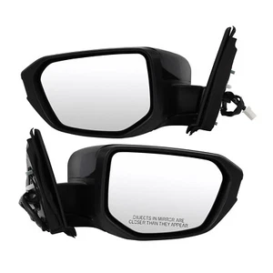 For Honda Civic 2016-2021 Side Mirror Pair 3Pin Black Manual Fold Left&Right - Picture 1 of 14