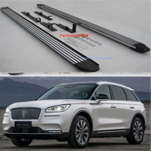 Fits for New Lincoln Corsair 2020+ Fixed Running Board Side Step Pedal Nerf Bar - Picture 1 of 11