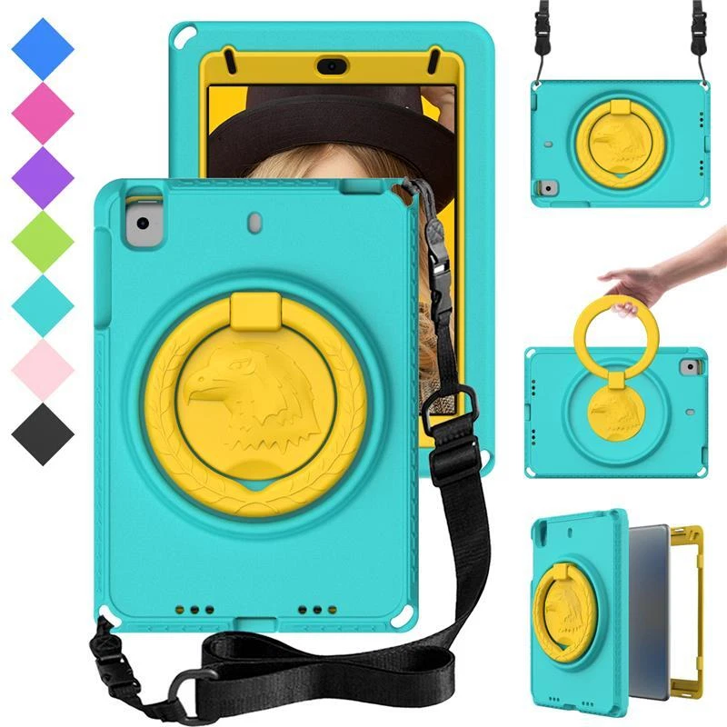 Kids Shockproof Case For iPad Mini 5 4 3 2 1 Heavy Duty Protective Strap Stand - Image 1 of 4