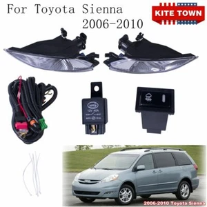 New Pair Fog Lights Lamps Left Right For Toyota Sienna 06-10 Wiring Switch Kit - Picture 1 of 4