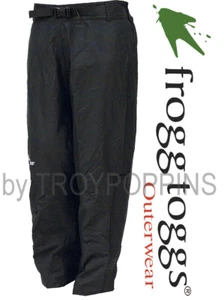 PANTALONES NEGROS PARA HOMBRE FROGG TOGGS RAIN GEAR-NT8201-01 TOADZ TOADSKINZ ROPA DE GOLF MOJADA - Imagen 1 de 4