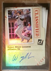 2020 Donruss Classified Autograph Willy Adames FOIL AUTOGRAPH CLS-WA - Picture 1 of 2