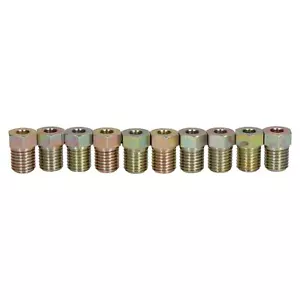Raccordi unione tubi freno maschio acciaio 10mm x 1,25mm per tubo freno 3/16" 10pz - Foto 1 di 1