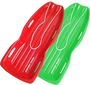 Downhill Xtreme Flexible Adults and Kids Plastic Toboggan Snow Sled for up to 2 - Picture 1 of 10