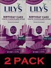 2x LILYS Birthday Cake STEVIA SWEETENED White Chocolate 2.8 oz Candy Bar 2 PACK