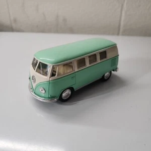 2.5" Kinsmart 1962 VW Volkswagen Bus Diecast Model Toy Car 1:64 Pastel Green - Picture 1 of 6