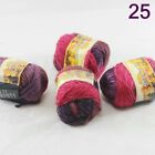 SALE 4BallsX50gr Warm Colorful Rugs Knitting Wool Blankets Crocheted Yarn 25