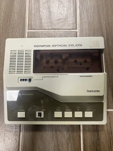 Olympus Pearlcorder Mini y Microcassette Transcriptor CM-200 Hecho en Japón - Imagen 1 de 6