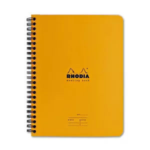 Rhodia Wirebound Lined Paper Notebook in Orange - 6 x 8.25 - NEW - Picture 1 of 2