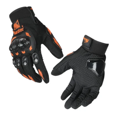 Mens Motorcycle Full Finger Gloves Touch Screen Non-slip Cycling Sports Gloves - Image 1 of 4