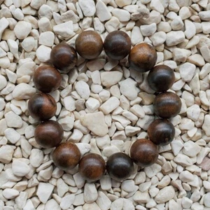 Nice Smell 14 Beads Borneo Aetoxylon Agarwood 16 MM Gaharu Buaya Bracelet #28 - Picture 1 of 4