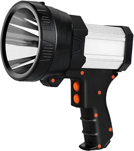 Rechargeable spotlight, Super Bright 6000 Lumen LED Flashlight Handheld spotligh - Picture 1 of 6