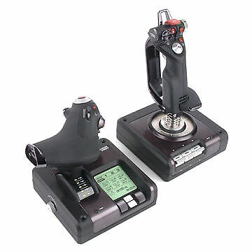 Logitech Saitek X52 Pro Flight USB Flugsimulator-Joystick für PC - Schwarz (945-000003)