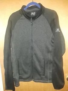 Zero Posur Mens Black & Gray Zip Up Jacket Size L New - Picture 1 of 3