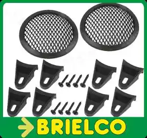 PAR DE PARRILLAS DE ALTAVOCES 4 PULGADAS METAL CON 8 ABRAZADERAS SUJETADOR BD3025 - Imagen 1 de 1
