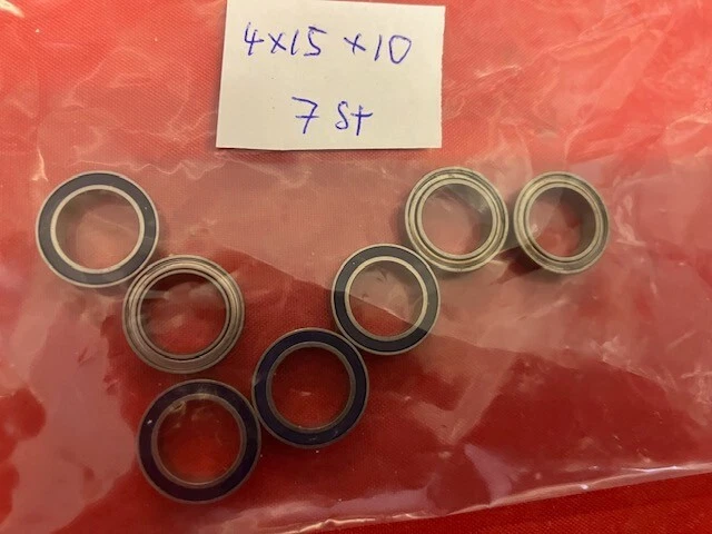 7 Stück Kugellager 10x15x4mm Radiales Rillenkugellager - Bild 1 von 1