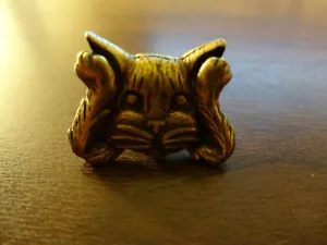 Estate JJ Signed PIN BACK CUTE GOLD TONED KITTY VERY CUTE - Picture 1 of 4