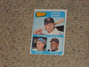 1965 (Ken Boyer / Ron Santo / Willie Mays) Topps Baseball Card #6 - Nice Card!!! - Picture 1 of 2