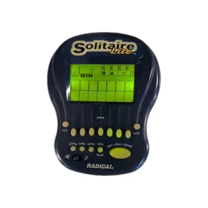 Radica Solitaire Lite 1997 Handheld Game Travel Electronic With Backlight - Picture 1 of 4