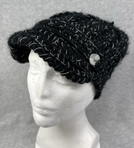 Pistil Damen schwarz und grau Strick Schirmmütze Beanie Mütze Gorpcore Outdoor Apres Ski - Bild 1 von 10