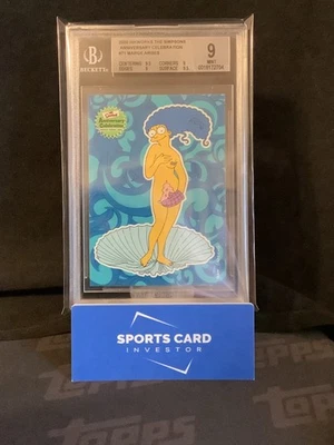 BGS 9 - 2000 Inkworks Simpsons 10th Anniversary #71 Marge Arises Botticelli 1/1 - Image 1 of 3