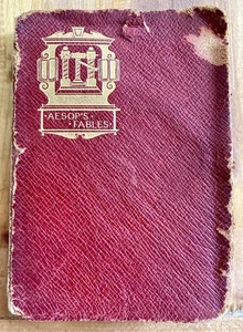 AESOP’S FABLES ANTIQUE SMALL LEATHER BOOK ILLUSTRATED JOHN TENNIEL KNICKERBOCKER - Bild 1 von 9