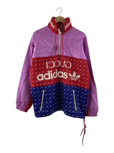 GUCCI ADIDAS Giacca Acetato Giacca Anorak 44 Rayon ROSSO 691429