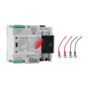 Mini ATS Interruttore Trasferimento Automatico/Manuale 2P 100A AC110V, 2POLI 100Amps ATS Dual - Foto 1 di 12