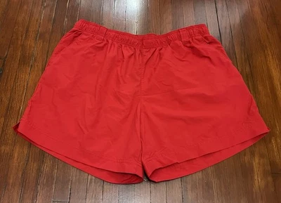 Pantalones Cortos Columbia PFG Backcast Para Mujer XL Rojo Nylon 5" Entrepierna Cordón Foto 1 de 4