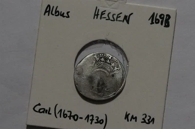 🧭 🇩🇪 GERMANY HESSE-CASSEL 1 ALBUS 1693 SILVER B86 M15 - Image 1 of 3