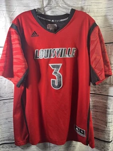 Maglia Uomo XL Louisville Cardinals ADIDAS Basketball #3 Peyton Siva Cucita - Foto 1 di 9