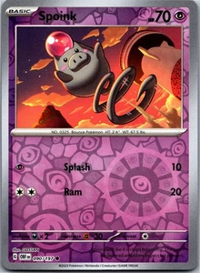 Spoink 090/197 - SV03: Obsidian Flames Reverse Holo - Picture 1 of 2