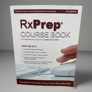 RxPrep Course Book A Comprehensive Course For The Naplex By Karen Shapiro - Imagen 1 de 2
