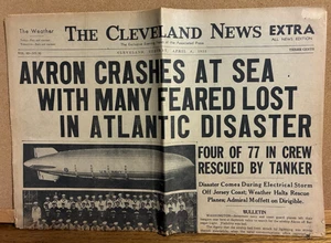 AKRON AIRSHIP CRASH 1933 ,14 PG, pictures, survivor's review,  SEE SCANS - Picture 1 of 2