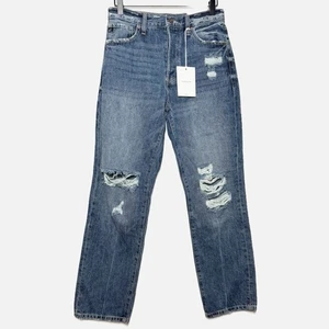 KanCan NEW 90s Boyfriend jeans Distressed Blue Straight Jeans 3/25 - Picture 1 of 8