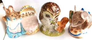 Beatrix Potter 1989 Royal Albert 3 Stück Hunca Munca, Appley Dapply & Mr. Brown - Bild 1 von 6