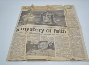 Shroud of Turin 1986 Newspaper Clipping The Arizona Republic Religious Historic - Picture 1 of 8