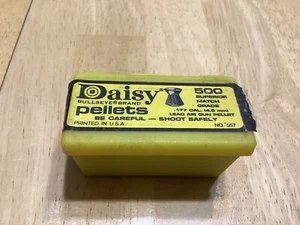 Vintage Daisy Bullseye Brand .177 Cal Lead Pellets 500 BB Gun - Picture 1 of 5