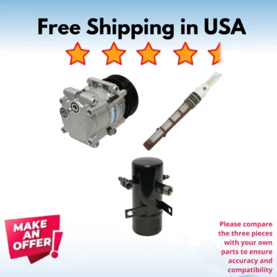 Kit Compressor A/C Fit Ford F-250 1994-1996, Ford F-250 HD 1997, F-350 1994-1997 - Image 1 of 4