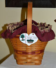 American Traditions Basket, "BASKET COLLECTOR" HANDWOVEN, USA~WITH LINER